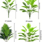 1pc 24Leaves Artificial Palm Plants Leaves Faux Turtle Leaf Fake Monstera Tropical Large Palm Tree Leaves Outdoor Imitation Leaf
