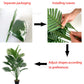 1pc 24Leaves Artificial Palm Plants Leaves Faux Turtle Leaf Fake Monstera Tropical Large Palm Tree Leaves Outdoor Imitation Leaf