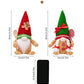 Haobei hot sale Christmas decoration gingerbread man ornament luminous biscuit man red and green pointed hat with light doll