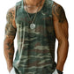Men's Retro Ethnic Print Crew Neck Tank Top Texture Plaid Stripe 3d Vest Fashion Street Sleeveless Breathable Casual Sport Tops