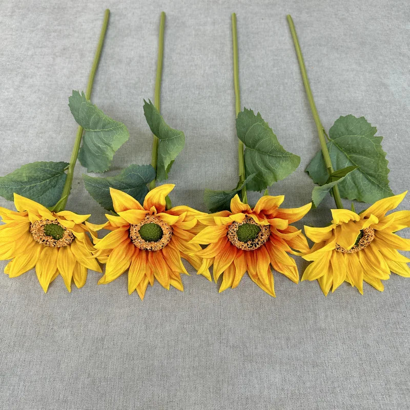 Artificial Flowers Sunflower For Wedding House Garden Decorative Fake Flower Home Desk Mariage Decoration Accessoires Fleurs