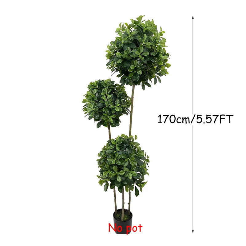 110-180cm Large Artificial Palm Tree Tropical Fake Plants Green Plastic Money Leafs Big Monstera Tree For Home Garden Decor