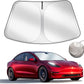 Foldable Car Windshield Sun Shade Cover For Tesla Model 3 Y X S Sun Visors Sunshade Front Window Sunscreen Parasol Block UV Rays