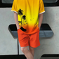 2 Piece Summer Casual Everyday Men's Short Sleeve Shorts Set Hawaiian Print Men's T-shirt Outdoor Sports Men's Beach Shorts