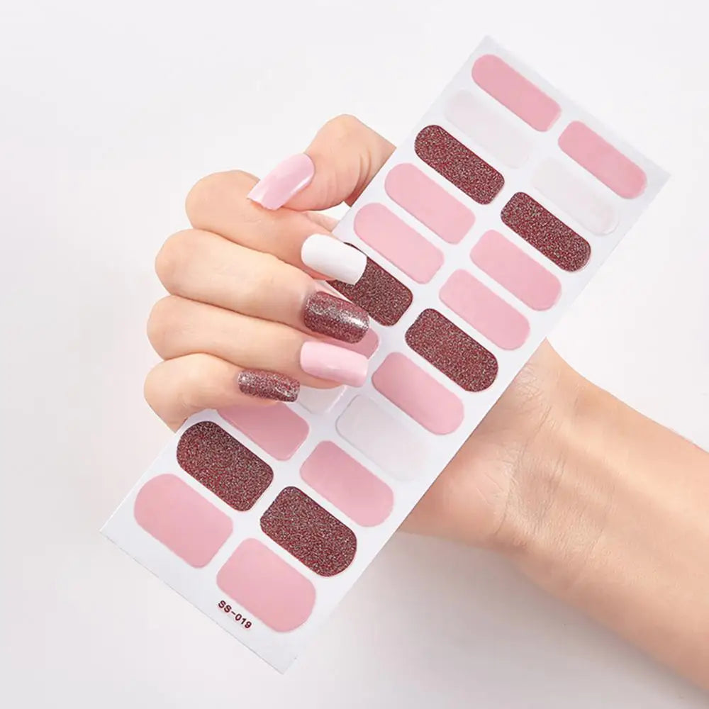 Fashion Stickers Long-lasting Double Ended Creative Nail Art Full Cover Strips Trendy Hottest Polish Wraps No Messy Polish Nails