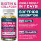 Collagen Biotin Capsules for Extra Strength Boost Hair, Skin and Nails Improve Skin Texture Hair Growth Follicle Repair