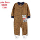 Baby Pajamas Zipper Fleece Newborn Girls Romper Warm Winter Underwear One Piece Overalls Boys Outfits Truck Infants Clothes