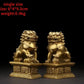 1pairs Feng Shui  Attracting Wealth Copper animal Lion Ornaments Home Living Room Bedroom Office Figurines