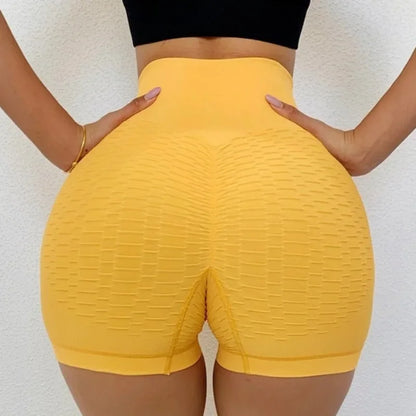 Women Sport Shorts High Waist Elastic Tight Workout Booty Short Tummy Control Sexy Yoga Seamless Fitness Hip Lifting Sportswear