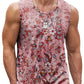 Mens Retro Ethnic Graphic Tank Tops Summer Casual Crew Neck 3D Printed Sleeveless Vest Fashion Breathable Sports Tees Tops