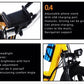 14 Inch Folding Electric Tricycle For Senior 48V Three-wheel Electric Bicycle Adult 2 Basket Seat Small Pedal ebike