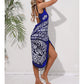 Women Bikini Sexy Butterfly Print Cover Up Swimwear Women Dress Summer Tunic Bath Sarong Wrap Skirt Swimsuit Elegant Beachwear