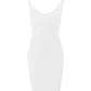 Free Shipping Summer Dress Women Sexy V Neck Backless White Red Bandage Dress 2022 Ladies Mini Party Dress Vestido