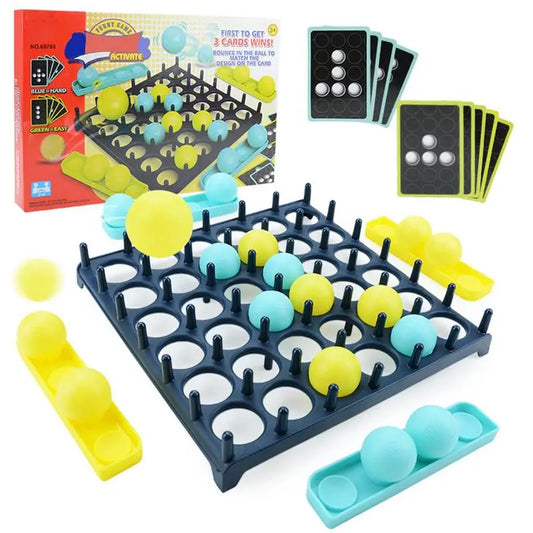 Bounce Off Game Family And Party Desktop Bouncing Toys For Children Family Bouncing Balls Board Game With Pattern Challenge For