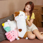 80CM New Soft Long Cat Boyfriend Pillow Plush Toys Stuffed Pause Office Nap Sleep Cushion Gift Doll for Kids Girls