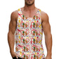 Funny Cat Pizza Graphic Tank Tops Men Women 2025 Sleeveless Tees Y2k Shirt Hawaii Beach Vest Top Unisex Cartoon Undershirt