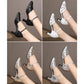 Square Dance Shoes Women Leather Sneakers Latin Dance Shoes Adult Social Ballroom Dancing Banquet Modern Dance Sandals Woman