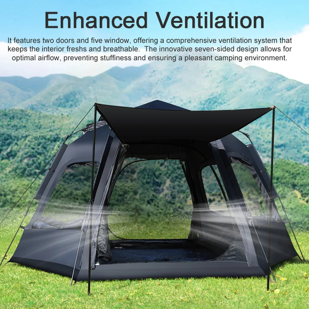 Automatic Camping Tent Portable Quick Open Tent Rainproof & Sun Protecting for Outdoors Travel Camping Picnic Hiking