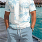 2 Piece Summer Casual Everyday Men's Short Sleeve Shorts Set Hawaiian Print Men's T-shirt Outdoor Sports Men's Beach Shorts