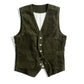 Workwear American Retro Vest for Men Corduroy Vest Camisole Mens Jacket