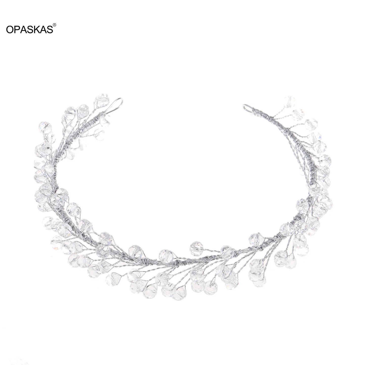 Crystal Hairband Bridal Hair Hoop 2023 New Fashion Beaded Headbands Tiaras Wedding Hair Ornament Birthday Prom Headpiece Jewelry