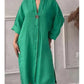 Y2k Long Sleeve Linen Maxi Dress Women Summer2024 Summer Casual Solid Color Party Loose Long Dresses Elegant Vestidos