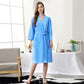 Women Men Summer Waffle Bathrobe Suck Water Nightgown Plus Size Kimono Bath Robe Spa Towel Dressing Gown Bridesmaid Sleepwear