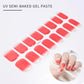 14pc Transparent Semi Cured Gel Nail Strips Nail Strengthening Gel Slider Long-Lasting Clear Crystal Gel Waterproof UV Stickers