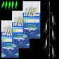 15Pcs=3Packs Saltwater Luminous Shrimp Fishing Live Bait Rigs Small fish Fishing Lure Glow Mackerel Trout fishing hook rigs