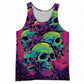 Trend Skull Pattern Tank Top For Men Fashion Summer Sleeveless Abstract 3D Printed Vest Cool Streetwear Hip Hop Undershirts Tank