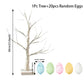 Easter Decorations Lighted Birch Tree with Easter Egg Ornaments for Spring party Tabletop Home decor Easter Party Kids Gifts