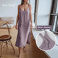 100% Cotton Woman's Dresses Sexy Spaghetti Strap Sleeveless Open Side Sundress Summer Long Maxi Female Dress vestidos para mujer