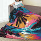 Glamorous Tropical Paradis Ultra-Soft Micro Fleece Blanket Trendy Portable Living Room Multi Style