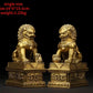 1pairs Feng Shui  Attracting Wealth Copper animal Lion Ornaments Home Living Room Bedroom Office Figurines