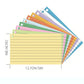 Loose-Leaf Binder Memo Book Portable Horizontal Line Double-sided Flash Cards With Cover Loose-Leaf Index Cards Office