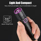 5W Mini 365nm 395nm UV Flashlight Zoom Ultraviolet Blacklight USB Rechargeable Purple Torch Pet Cat Dog Stains Urine Detector