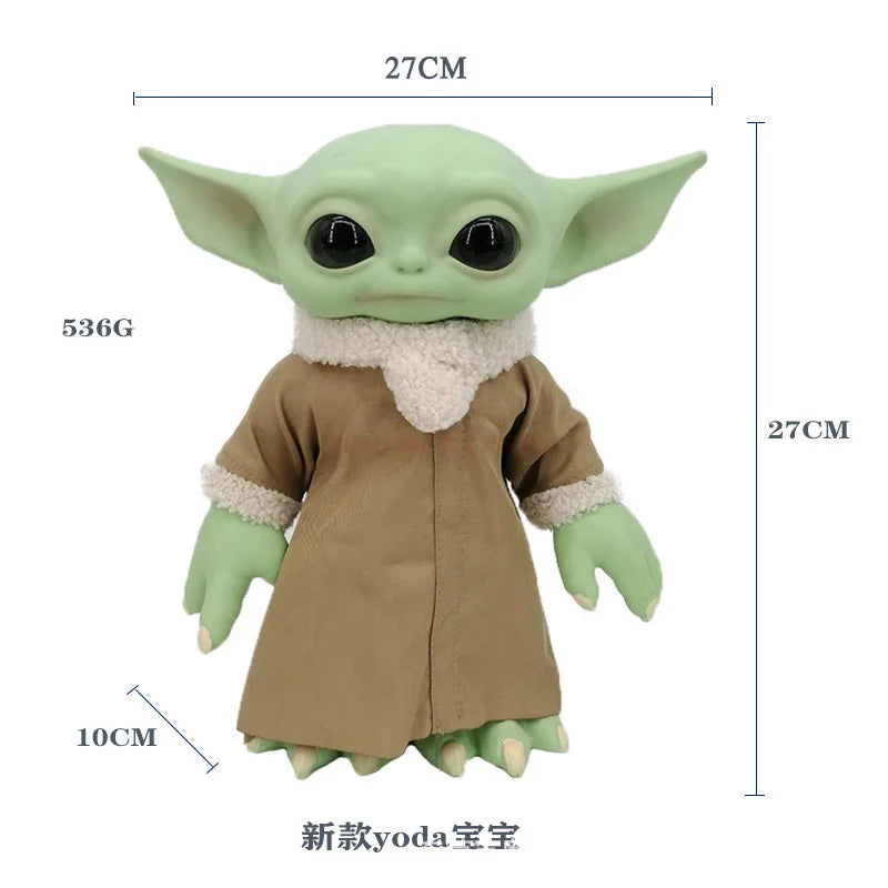 Christmas Baby Yoda Toy Grinch Doll Ornaments Clothing Green Hair Monster Doll Decoration Props Yoda Collection Christmas Gifts.