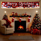 Christmas LED Outdoor Banner Christmas Decorations for Home 2024 Outdoor Decor Xmas Flag Navidad Noel Natal Gifts New Year 2025