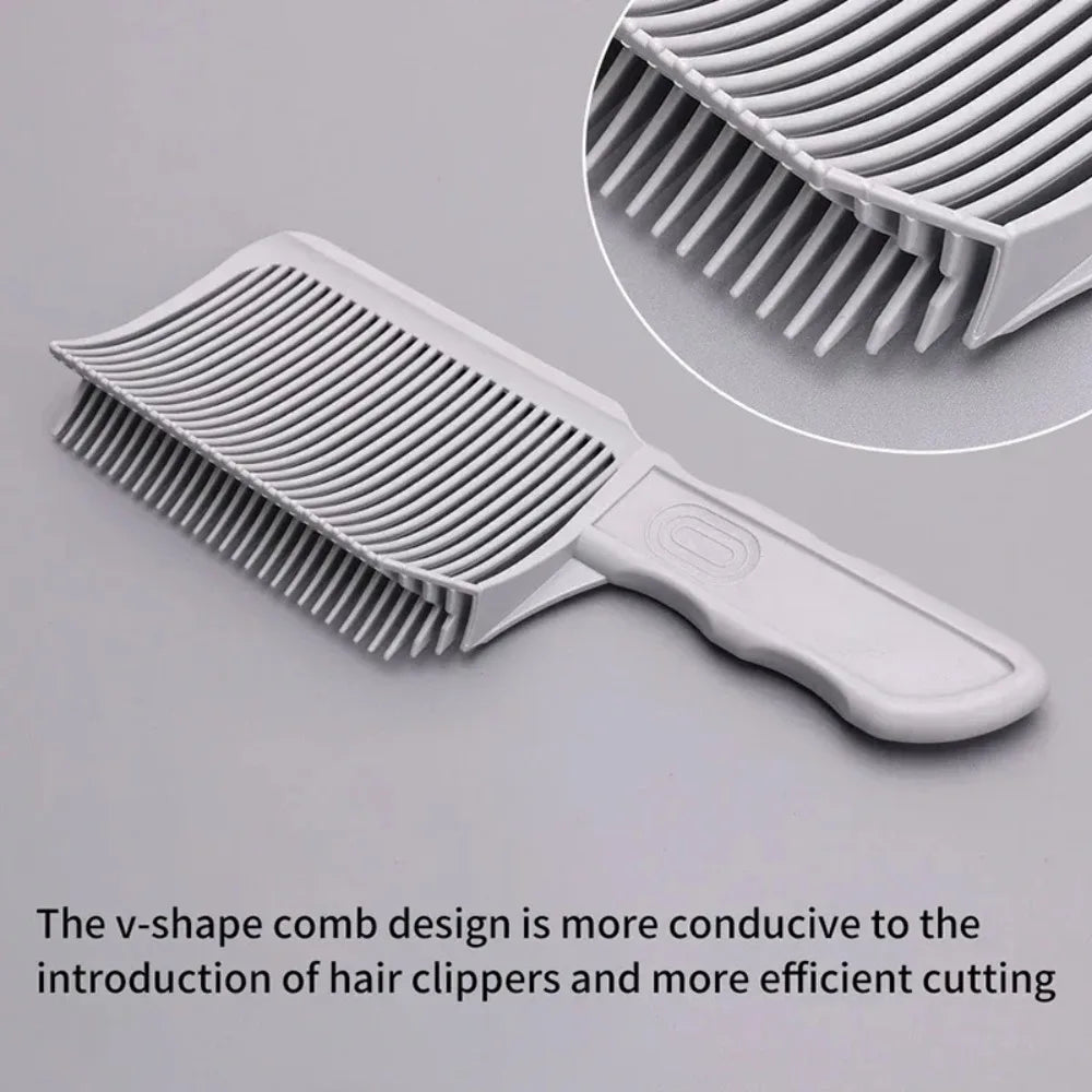 빗 Barber Fade Combs Hair Cutting Tool For Gradient Hairstyle Comb Flat Top Hair Cutting Comb For Men Heat Resistant Fade Brush빗