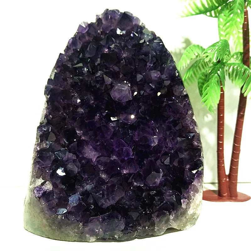 High quality Uruguay stone amethyst geode crystal quartz cluster home decor display amethyste pierre naturelle