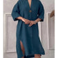 Y2k Long Sleeve Linen Maxi Dress Women Summer2024 Summer Casual Solid Color Party Loose Long Dresses Elegant Vestidos
