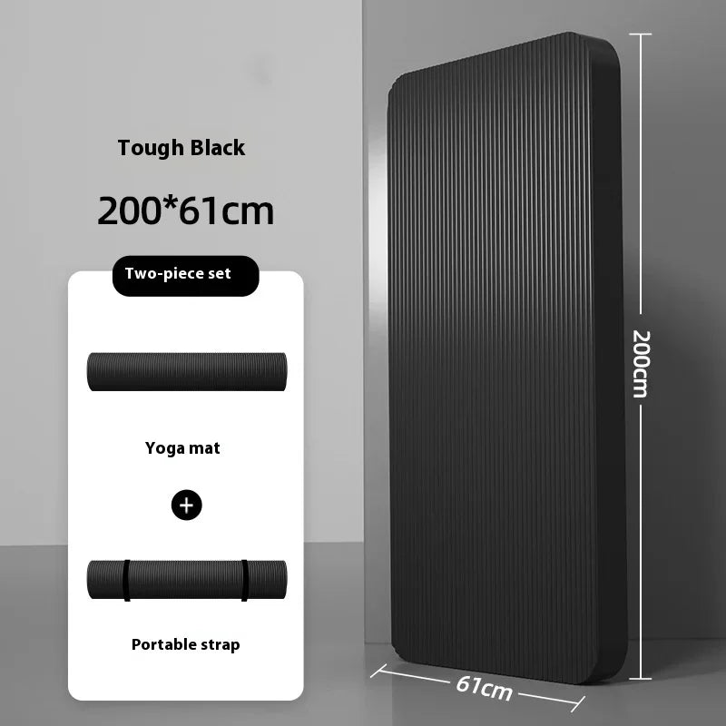 10-20mm Men  Fitness Mat Thickening Widening Lengthening Anti-skid Yoga Mat For Stretching Cardio Home Workout Exercise Mat