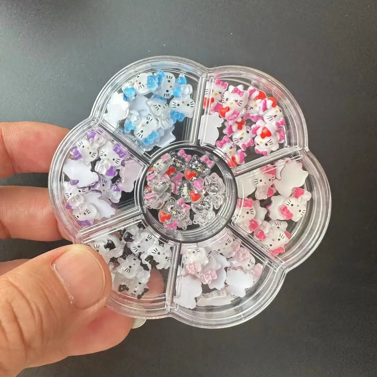 120PCS/70PCS Kawaii Sanrio Mini Nail Art Accessories Stickers HelloKitty DIY Phone Case Hairpin Nail Decoration Charms Craft Y2K
