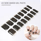14pc Transparent Semi Cured Gel Nail Strips Nail Strengthening Gel Slider Long-Lasting Clear Crystal Gel Waterproof UV Stickers