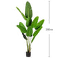 120-200cm Large Artificial Banana Tree Tropical Fake Plants Palm Leafs Monstera Green Plastic Jungle Plant for Home Office Decor