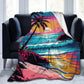 Glamorous Tropical Paradis Ultra-Soft Micro Fleece Blanket Trendy Portable Living Room Multi Style