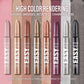 12 Colors Pearly Eyeshadow Stick Waterproof Glitter Matte Nude Eye Shadow Pencil High Pigmented Shimmer Eyeshadow Makeup Tool