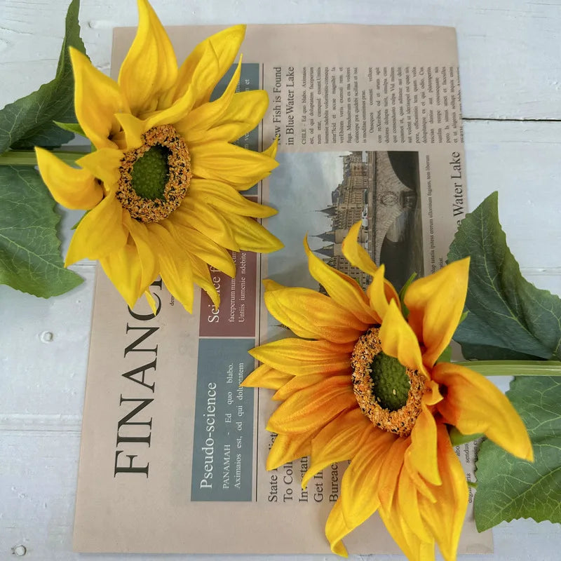 Artificial Flowers Sunflower For Wedding House Garden Decorative Fake Flower Home Desk Mariage Decoration Accessoires Fleurs