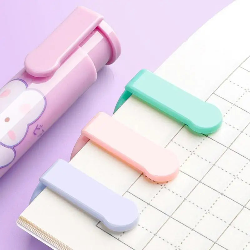 1Set Press Retractable Pencil Eraser Correction Rubber Erasers Writing School Items Student Kawaii Stationery Supplies