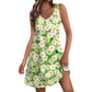 Women's Casual Print Summer Bohemian Beach Dress With Pockets V Neck Tank Dress Summer Dresses for Women 2024 Women's Dress